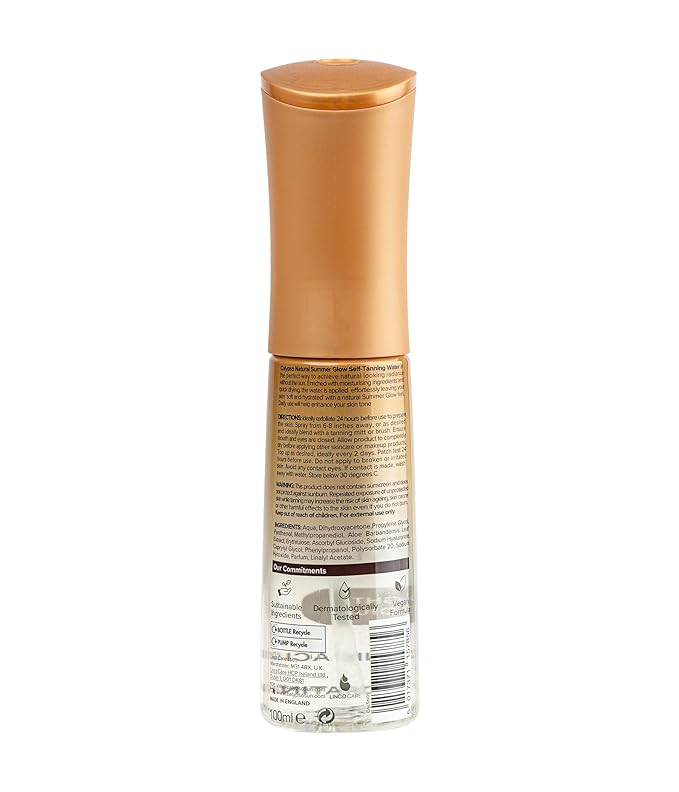 Calypso Natural Summer Glow Self-Tanning Water, Light - Medium, 100ml