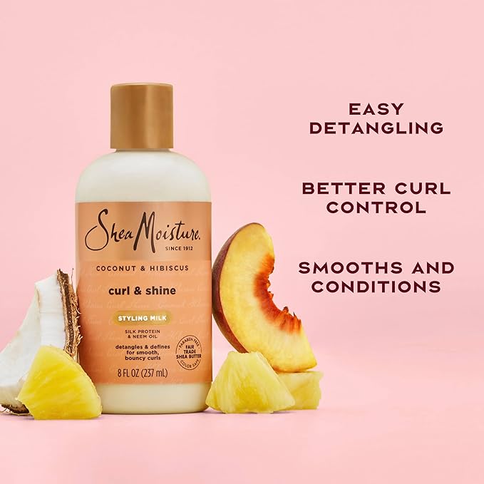 Coconut Hibiscus Curl Style Milk by Shea Moisture for Unisex - 8 oz Cream