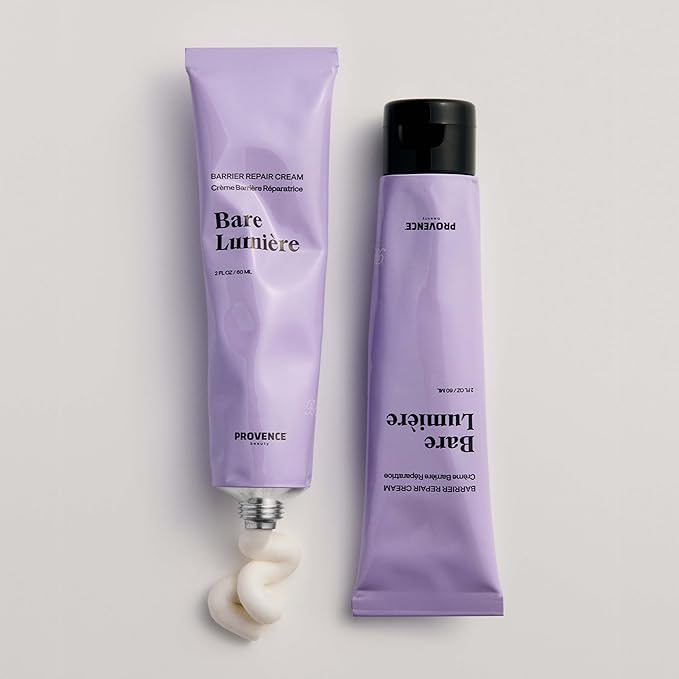 Provence Beauty BARE LUMIÈRE Skin Barrier Repair Cream – 5-in-1 Face Moisturizer with Ectoin, Encapsulated Probiotics & Aloe Vera – Hydrates, Primes, Boosts Glow & Strengthens the Skin – 2 fl oz
