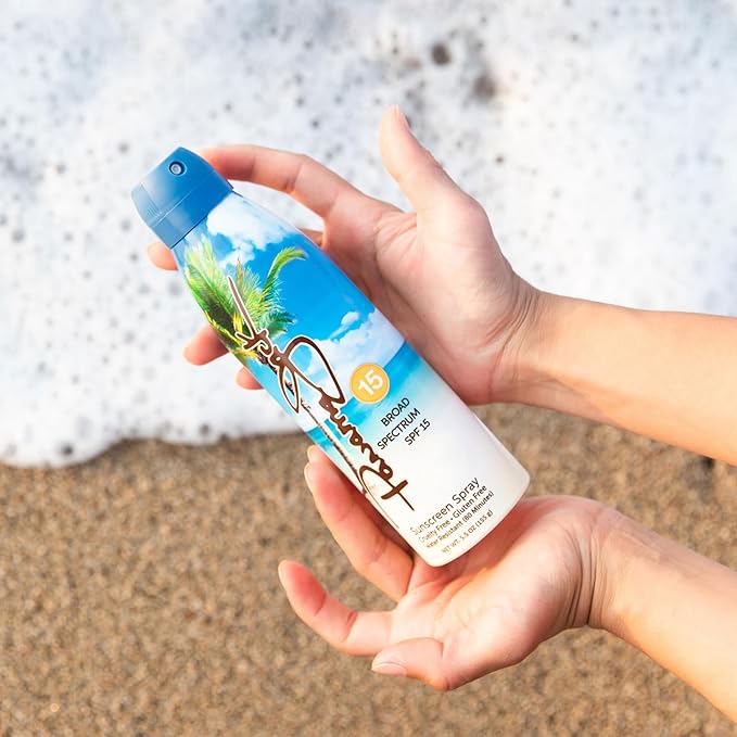 Panama Jack Continuous Spray Sunscreen - SPF 15, Broad Spectrum UVA/UVB Protection, PABA, Paraben, Gluten & Cruelty Free, Water Resistant (80 Minutes), 5.5 OZ (Pack of 12)