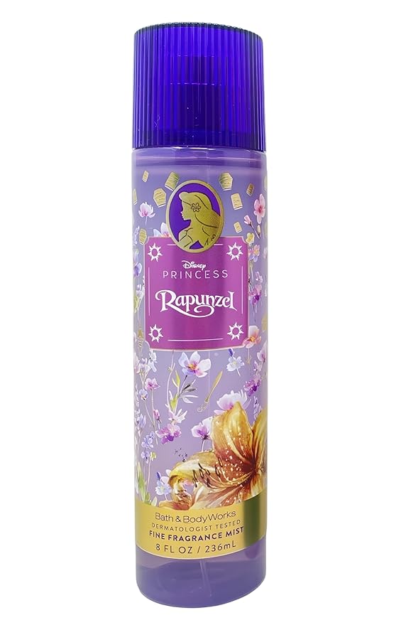 Bath & Body Works Limited Edition Princess Collection Rapunzel Fine Fragrance Mist and Diamond Shimmer Mist with a Wild Jasmine Bar Soap