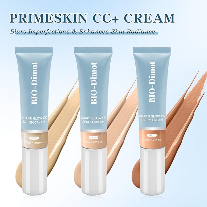 CC Serum Cream – Color Correcting & Hydrating Formula for Radiant Skin – Available in Light, Medium, and Rich – 30ml / 1.01 fl oz(medium)