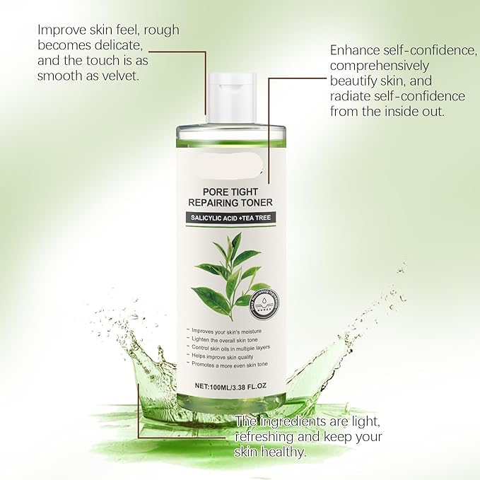 Green Tea Moisturizing Toner Set - Oil Control, Pore Cleansing, Skin Balancing & Hydrating, Daily Skincare For Glowing Skin(2PCS)