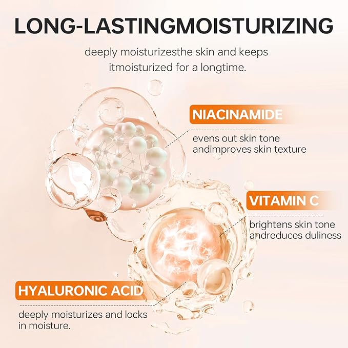 Vitamin C Facial Toner with Niacinamide & Hyaluronic Acid - Hydrating Pore Minimizing Formula for Glowing Skin - Alcohol-Free Brightening Face Toner for Sensitive & Dry Skin (100ml) (2pcs)
