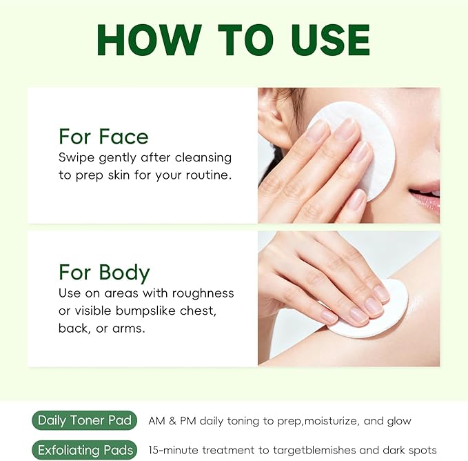 200 Count Toning Polish Pads, Korean Skincare Toner Pads for Dark Spots, Wrinkle Treatment & Dull Skin - Hydrating Facial Treatment with Snail Mucin, Niacinamide, Peptides & Centella