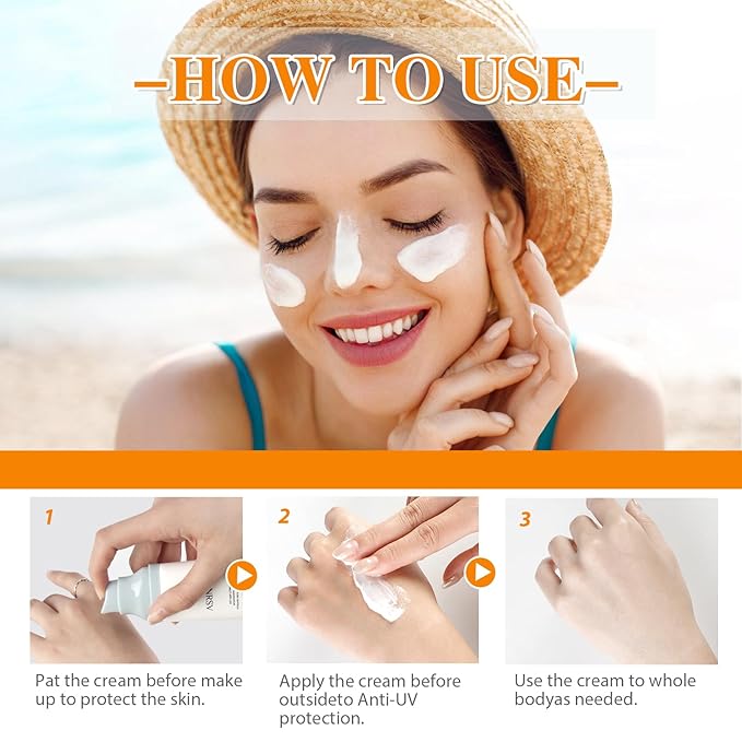 Madagascar Centella Sunscreen SPF50 Facial Serums, Moisturizing and Non-Sticky Centella Water-Fit Sun Protection for All Skin Types