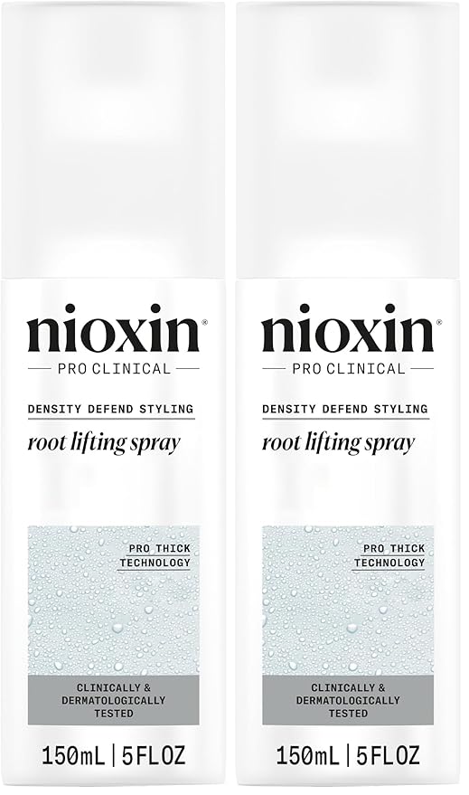 NIOXIN Density Defend Styling Root Lifting Spray | Hair Thickening Spray | Texturizes and Volumizes-| 5.1 Fl oz.,(Pack of 2)