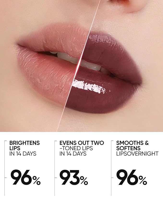 Peptide Brightening Lip Serum, Hydrating & Plumping Tinted Lip Gloss, Moisturizing Lip Balm with Polypeptides & Squalane for Glossy Sheer, Smooth Lips(10U Toast Brick)