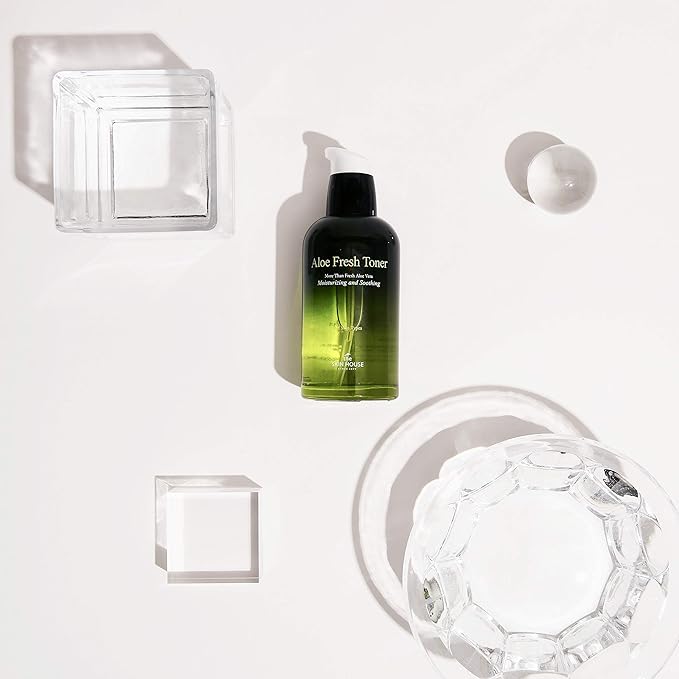 The Skin House Aloe Fresh Toner 130ml (4.4 fl.oz.) Aloe Vra Relaxation Deep Hydration/Paraben Free, Cruelty Free, Korean Skin Care