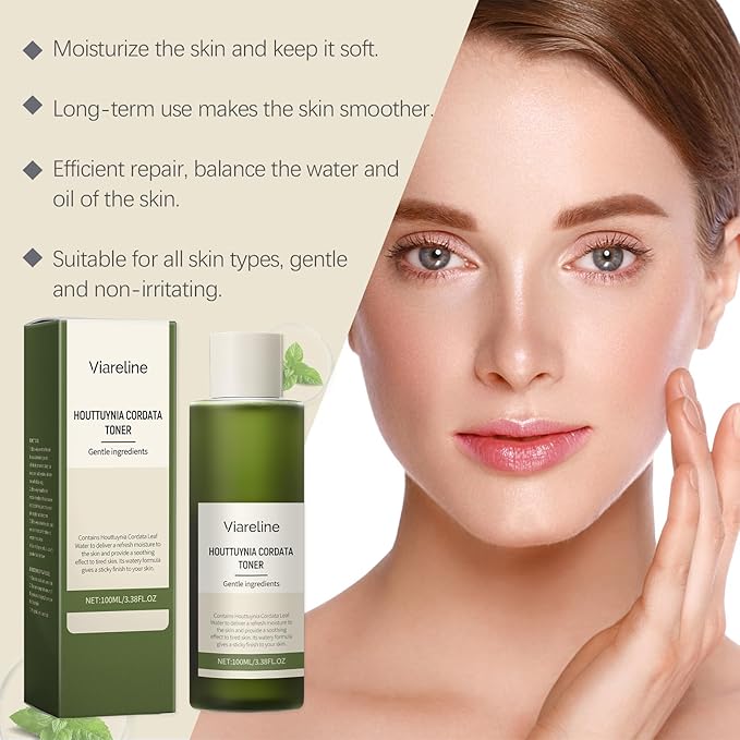Moisturizing Soothing Toner, Houttuynia cordata Facial Toner soothes Skin and rejuvenates it