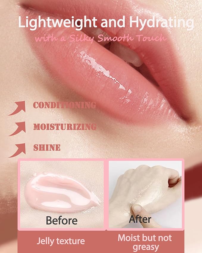 Lip Sleeping Mask Set,5 Pcs Moisturizing Lip Balm for Repair Dry Cracked Lips,Deep Hydrating Overnight Lipgloss Day&Night Non-Sticky Lips Primer Moisturizer Balms,Women Lipoil Care Christmas Gift