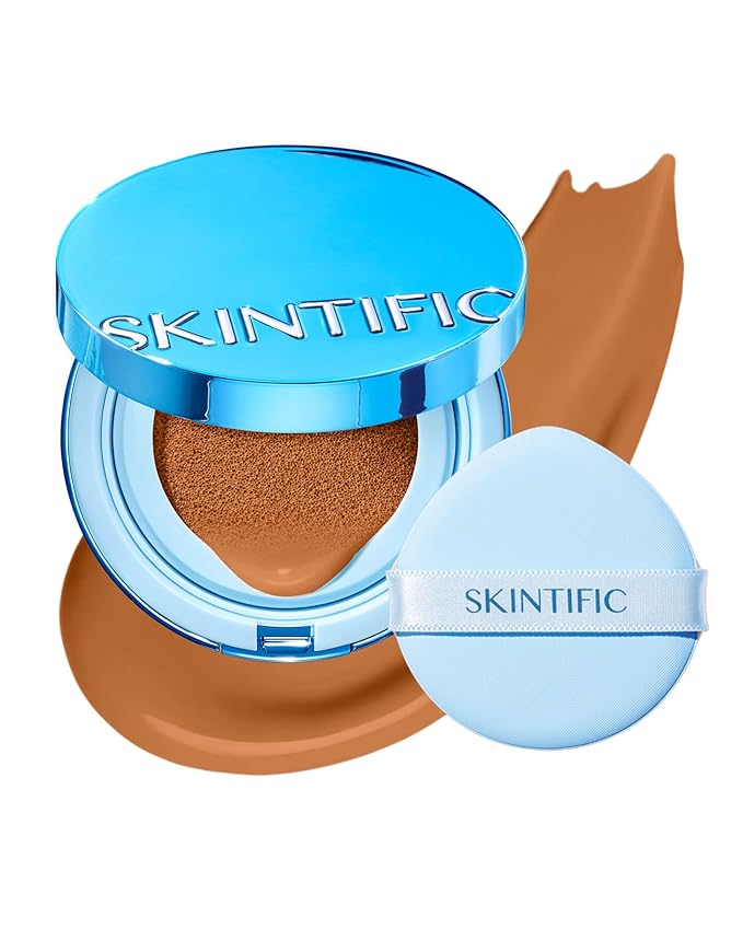 Velvet Matte Cushion Foundation Blue #07N Soft Caramel| Full Coverage,12H Oil Control,Ideal for Oily & Combination Skin,Waterproof,Long-Lasting, Lightweight, Hydrating,Transfer-Proof