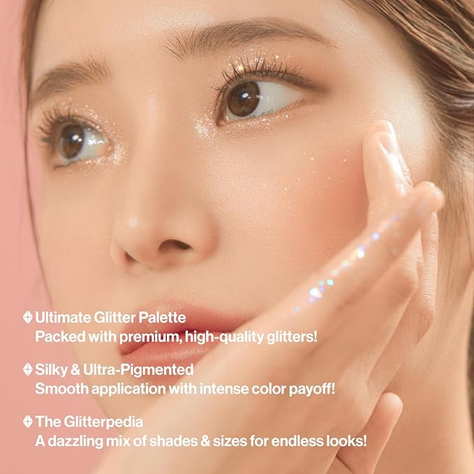 UNLEASHIA Glitterpedia Eye Palette NO.3 All of Coralpink
