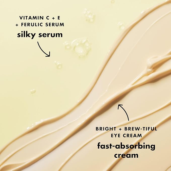 e.l.f. SKIN Brightest Besties Duo, Travel-Sized Skincare Set, Brightening Face Serum & Vitamin C Eye Cream, Boosts Radiance, Depuffs & Evens Skin Tone, Vegan & Cruelty-Free