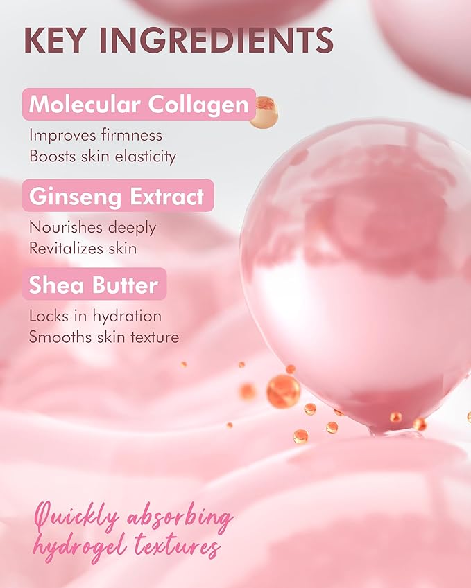 DERMAL Apple Peeling Toner Pad, 80 Pads + Collagen Hydrogel Melting Jelly Gel Mask 4 ea Bundle