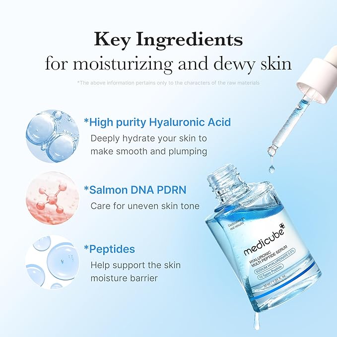 medicube Hyaluronic Moisture Boosting Duo: Hyaluronic Acid Capsule Cream and Hyaluronic Serum Set | Deep Hydration, Moisture Lock, and Plumping Care for Smooth, Healthy, and Dewy Skin