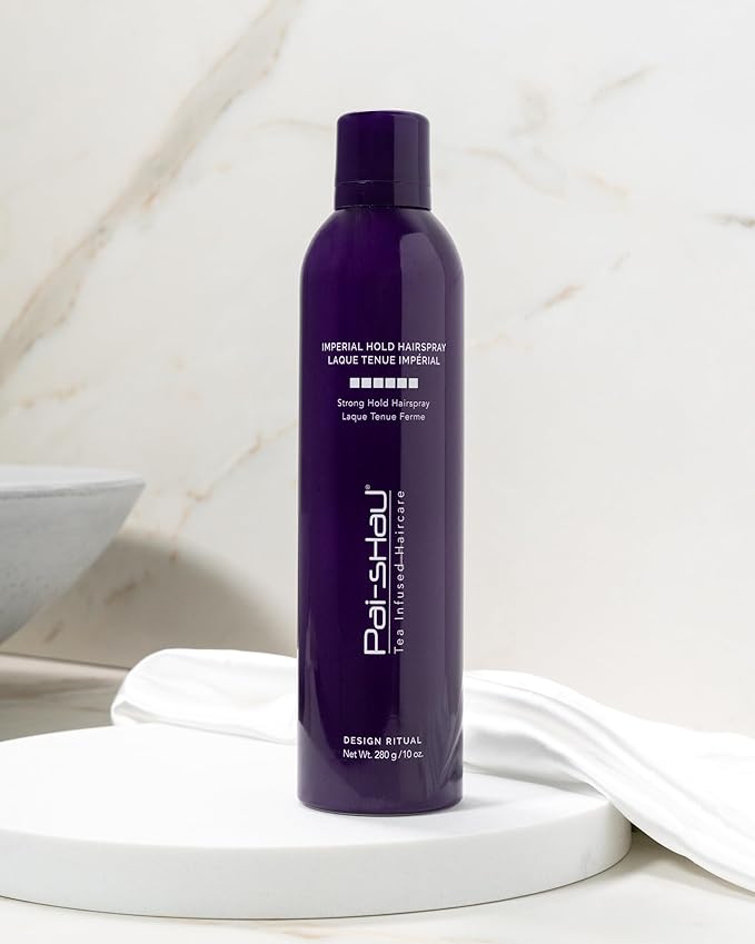 Pai Shau - Imperial Hold Hairspray, Extra Strong Hold Hairspray for Long Lasting Style, Fast Drying Hair Spray with Shine and Humidity Protection (10 Fl Oz)