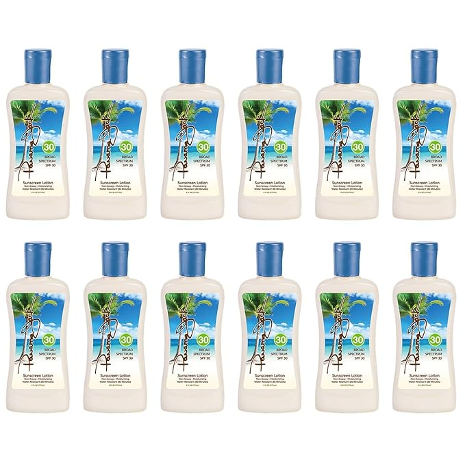 Panama Jack Sunscreen Suntan Lotion - SPF 30, Broad Spectrum UVA/UVB Protection, PABA, Paraben, Gluten & Cruelty Free, 6 FL OZ (Pack of 12)