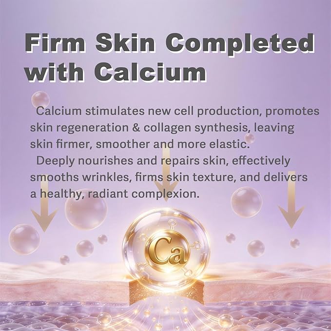 Calcium Daily SkinCare Set, Calcium Multi Balm Stick + Eye patch 60ea + Calcium Firming Cream, Firming-Looking Skin & Under-eye hollow plumping, Targets Wrinkles, Fine lines Dark Circles & Puffiness