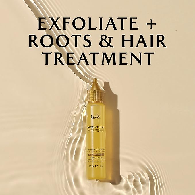 LADOR Hair Loss Thickening Regrowth for Thinning Hair Itchy Dandruff Scalp Treatment - Dermatical Active Ampoule Hair Serum with Peptides Protein Korean Haircare Damaged Irritated Scalp 8.45 Fl Oz