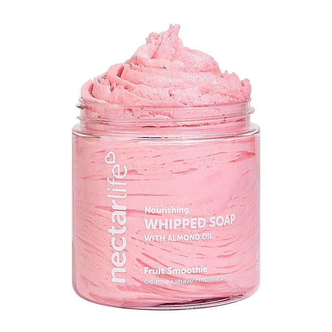 Nectar Life Whipped Soap and Shave Butter, 5 oz, (Fruit Smoothie)