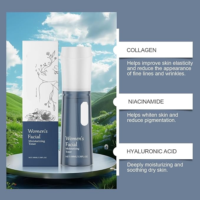 Moisturizing Facial Toner - Hydrates, Nourishes, Repairs Fine Lines, Enhances Elasticity, Improves Skin Condition(3PCS)