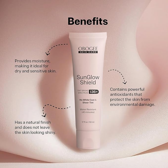 SunGlow-Shield HydraTint Pro Mineral Sunscreen SPF 36 (3.2 oz) | 2-in-1 Tinted Daily Sunblock | Fragrance-Free, Water Resistant