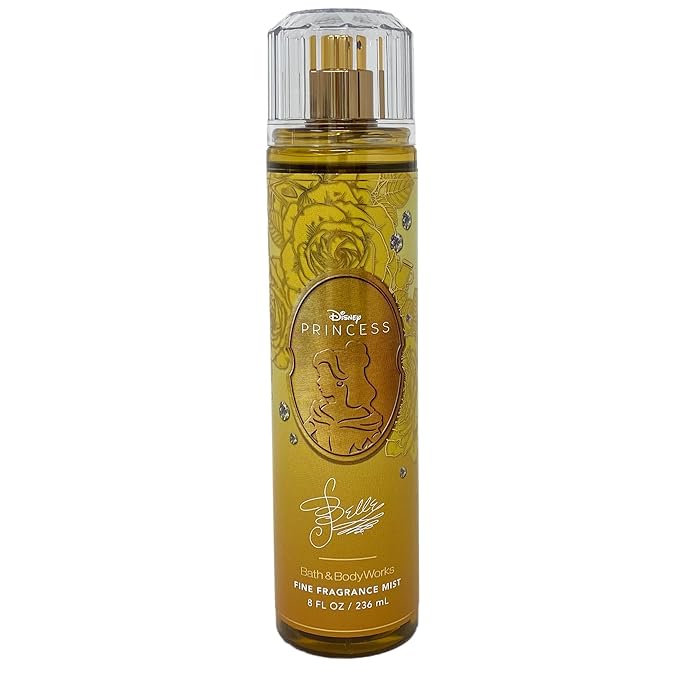 Bath & Body Works Limited Edition Princess Collection Belle Trio Gift Set - Body Cream, Fragrance Mist and Body Wash - with a Wild Jasmine Bar Soap - full Size