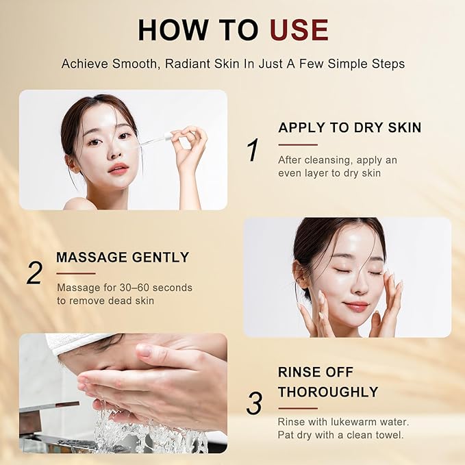 White Rice Peeling Ampoule Exfoliating Serum 80ml, Peel Shot Glow Exfoliating Face Serum, Soft Exfoliating Body Scrub Dead Skin Cells, Whitehead Blackheads Remover for All Skin Types korean skin care