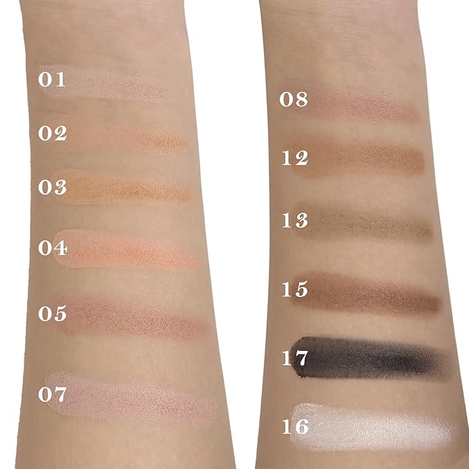 Matte Black Single Eye Shadow Palette Makeup, Neutral Powde Eye Shadow for Women, Eye Brightener Eye Shadow Primers, Monochrome Natural High Pigment Mini Eyeshadow, sombras para ojos