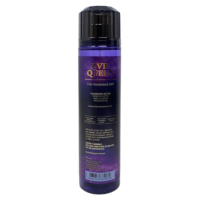 Bath & Body Works Disney Villains Collection Fragrance Mist Duo - Maleficent and Evil Queen - with a Natural Oats Bar Soap - Full Size