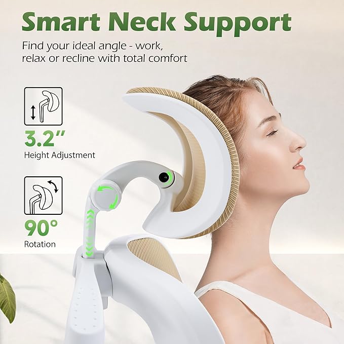 AreShark Office Chair Ergonomic Desk Chairs with Adjustable Lumbar Support& Headrest Hanger, High Back Breathable Mesh Chair with Wheels, Rolling Swivel Comfy Task Computer Chair for Home Work Gaming