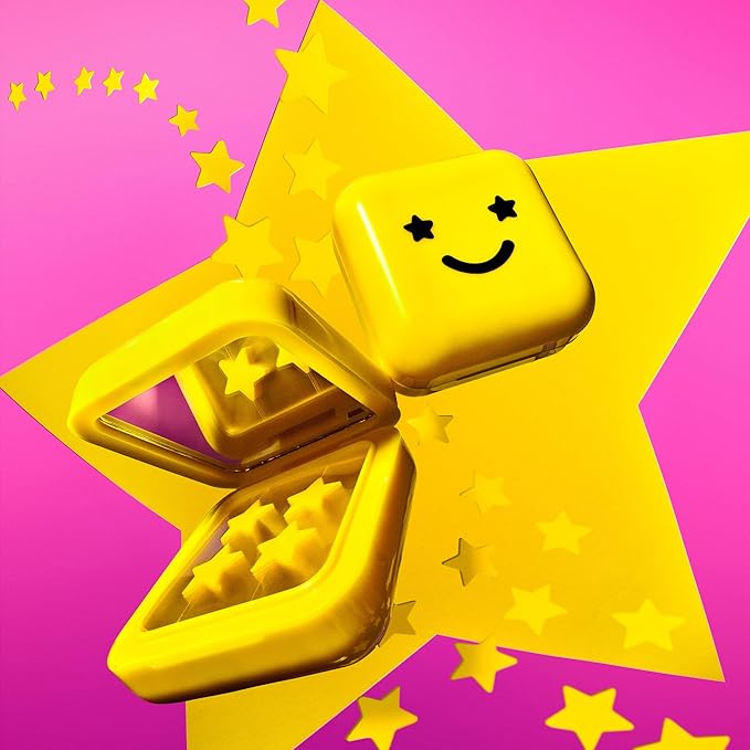 Starface Hydro-Star Pimple Patches + Big Yellow Compact, Clinically Proven Spot Shrinking in 6 Hours, Absorb Fluid and Reduce Redness, Hydrocolloid, Vegan and Cruelty-Free Skincare (32 Count)