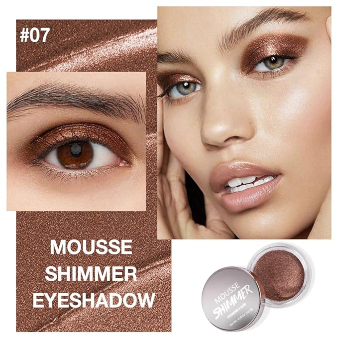 Cocoa Bronze Cream Eyeshadow – Deep Bronze Metallic Eye Shadow, High Pigment Brown Shimmer Shade, Waterproof Long-Lasting Crease-Proof Single Eyeshadow for Neutral Smokey & Everyday Glam Eye Makeup 7