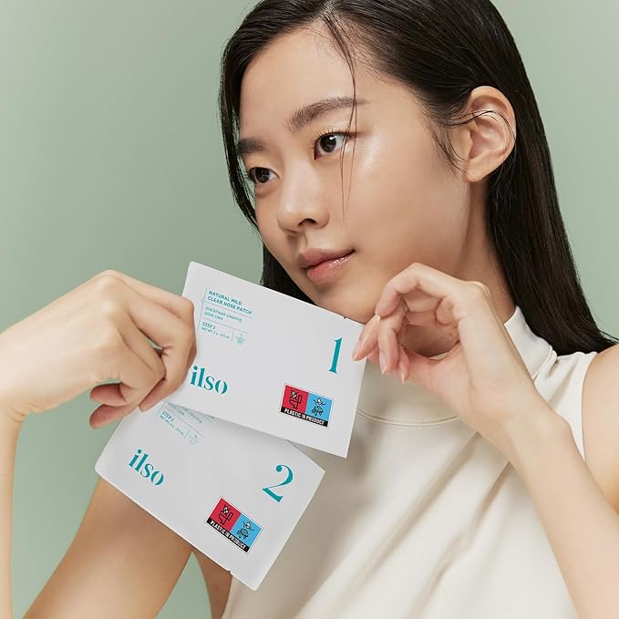 ilso Natural MILD Clear Nose Patch/Blackhead Remover for Nose/Targets PORES & PIMPLES/Facial Skin Care/Dermatologist Approved/Korean Skin Care to Absorb Acne Nose GUNK (5 PCS)