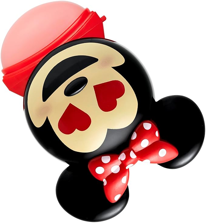 Lip Smacker Disney Minnie Mouse Emoji Lip Balm, Strawberry Lemonade Flavored, Clear, For Kids