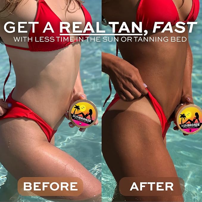 Original Sun Bronze Ultra Tanning Butter - Pineapple Swirl, Use in the sun outdoor or tanning bed Better than tanning oil Tan faster with premium natural ingredients Safe for Sensitive Skin