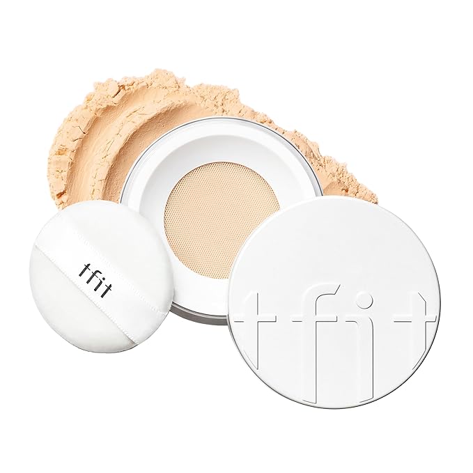 Translucent Set Finishing Powder - Sebum Control Face Loose Powder, Matte & Silky Finish, Lightweight, Long-lasting, Korean Makeup Setting Powder (2.1 Medium Beige, 0.24 Oz.)