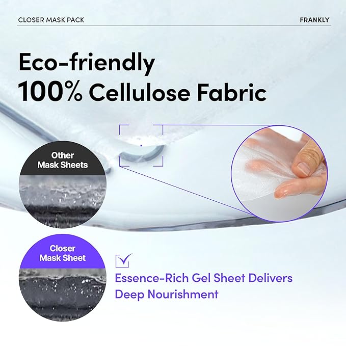 FRANKLY Texture & Glow Set – AHA Toner + 10 Collagen Sheet Masks | Smoother, Firmer, Hydrated Skin | Skincare Gifts for Women