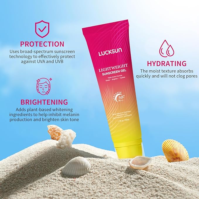 Tinted Sunscreen for Face, Broad Spectrum SPF 50+ Sun screen Lotion - Lightweight, Water-Resistant Daily Moisturizer for Face & Body, Travel Size Sunscreen, Daily Protection,50ml