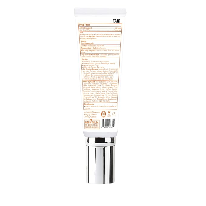 Suntegrity 5 in 1 Tinted Mineral Sunscreen for Face (SPF 30-2 oz) - Fair | BB Cream Moisturizer with Physical UVA/UVB Broad Spectrum Protection | Safe for Sensitive Skin
