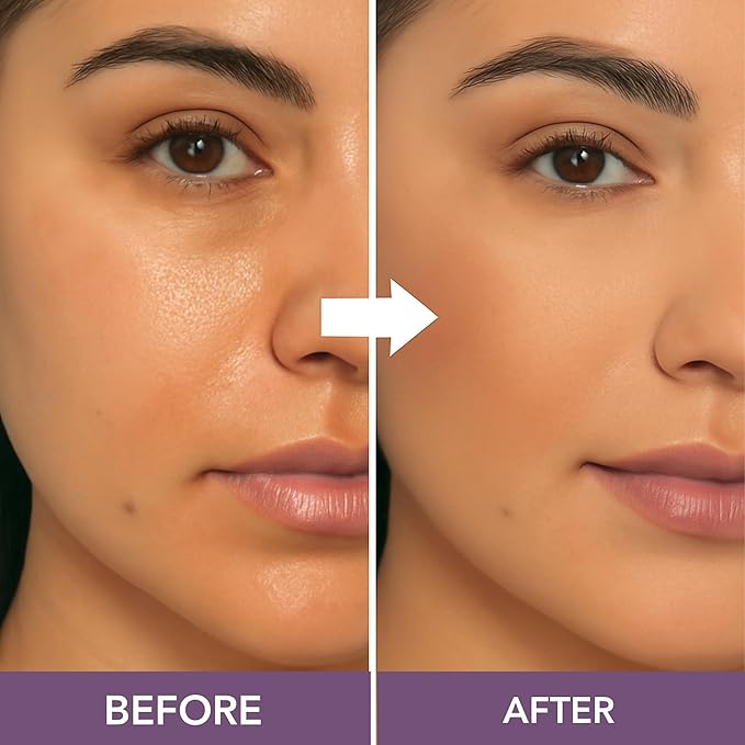 Dermaflage Mineral Powder Foundation - Full Coverage, Talc-Free & Lasting Matte Finish - Natural Ingredients with Antioxidants - Safe for Sensitive Skin & Made in USA - Bronze Medium