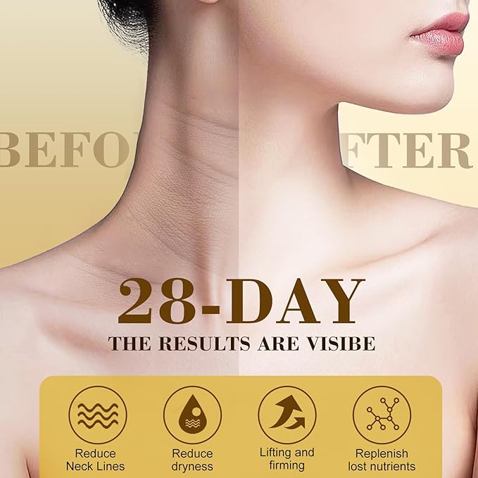 [2026 Upgrade] AH8 Firming Neck Cream with Roller - Tightening & Lifting Cream for Sagging Skin, 8-HA Clockwise Neck Cream for Face & Body Skin Tightening Cream with Massage Roller