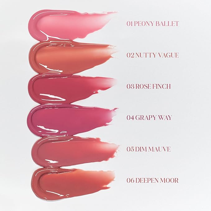 rom&nd Glasting Color Gloss 03 Rose Finch | K-Beauty Plumping Lip Glow | Hydrating, Non-Sticky, Sheer Rosy Shine