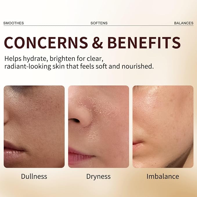 Rice Toner for Face, Hydrating Face Moisturizer with Rice Extract, Deep Moisturizes Dry/Dull Skin, Minimizes Pores Strengthens Skin, Lightweight Non-Greasy Formula Boosting Skin 200ml-6.76oz