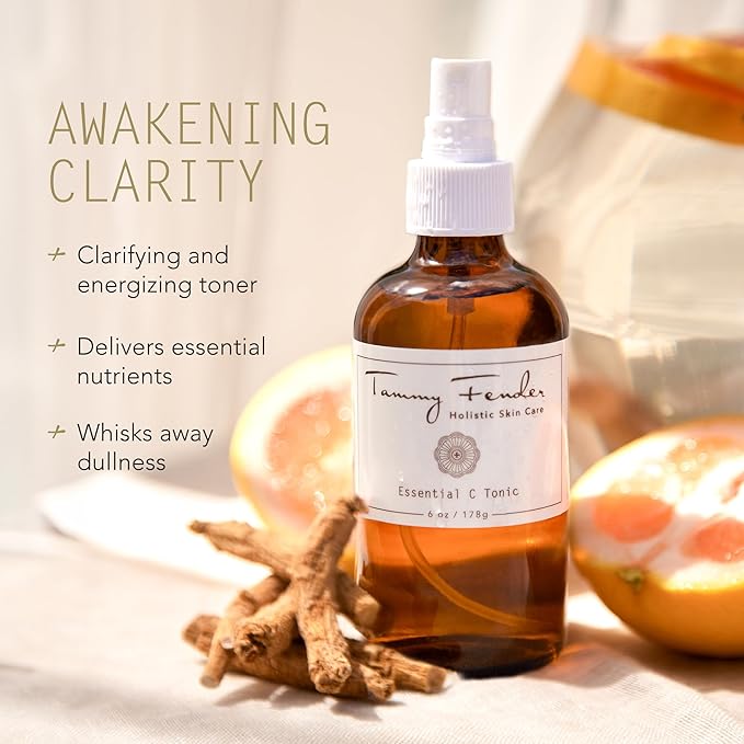 Tammy Fender - Essential C Tonic Face Toner | Natural, Organic, Cruelty Free, Non-Toxic Skincare | Refresh & Cleanse with Vitamin C | All Skin Types (6 oz | 178 g)