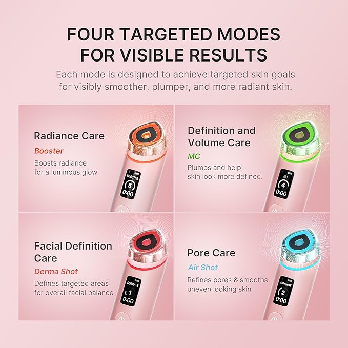 medicube Plump Up the Glow Device Duo: Booster Pro Pink and Triple Collagen Cream | For Firmer-Looking, Plumper Looking Skin | Hydrating but Lightweight Moisturizer | Korean Skincare