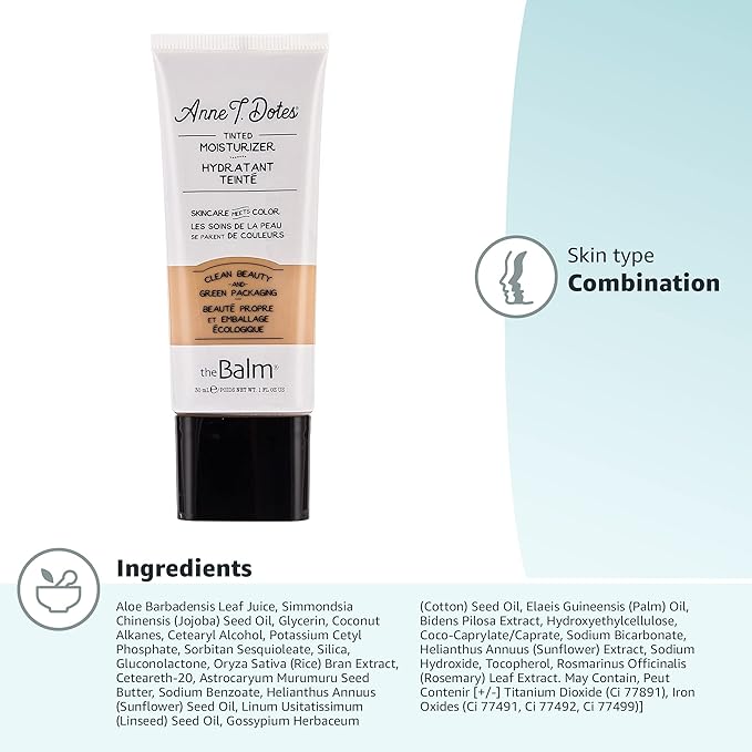 theBalm Anne T. Dotes Tinted Moisturizer, 26 (For Medium Skin), 1 Fl Oz