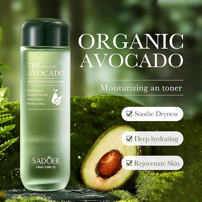 Avocado Skin Care Set for Women, 6-In-1 Skincare Gift Set With Facial Cleanser, Face Serum, Face Cream, Eye Cream, Toner, moisturizing lotion. Skin Care Sets & Kits, Hydrating Facial Kit
