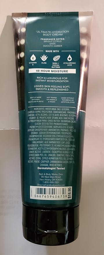 Bath & Body Works Men's Football Season 3-in-1 Hair, Face & Body Wash and Body Cream 2 Piece Set